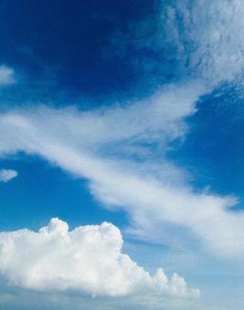 青空と雲 青空と雲の写真
