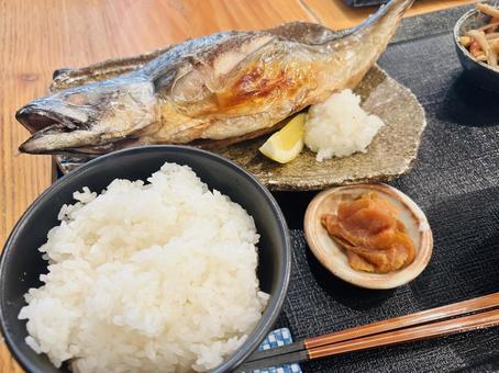 焼きサバ定食 焼きサバ定食 焼きサバ,定食,鯖の写真素材