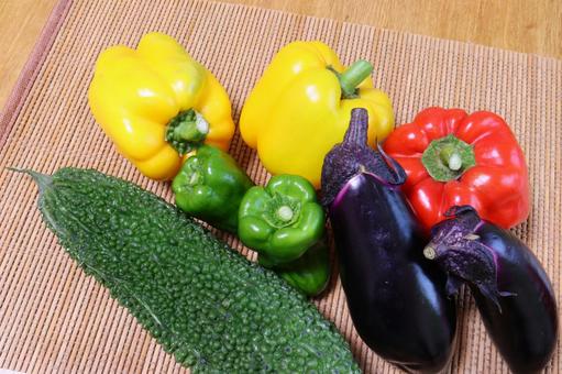夏野菜 2 夏野菜 2 夏野菜,野菜,ゴーヤの写真素材