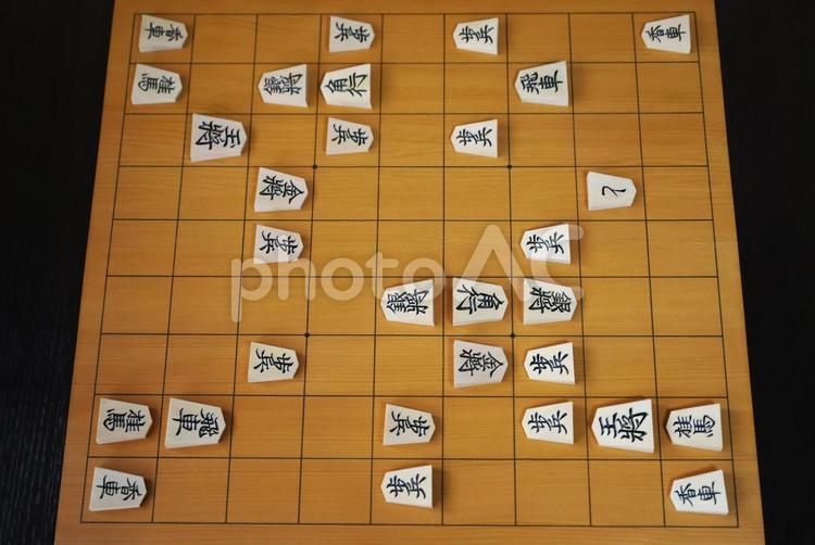 第66期王位戦第1局投了棋譜の盤面 王位戦第1局,投了棋譜,盤面の写真素材