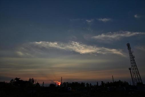 夕焼け 2025/5/12 夕焼け 2025/5/12 夕焼け,夕暮れ,夕方の写真素材
