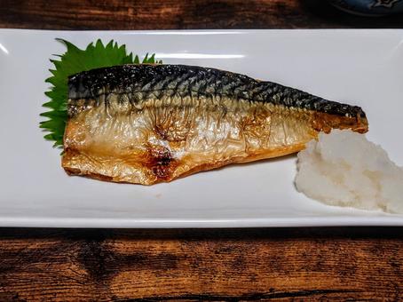 焼き魚 焼き魚 魚,サバ,焼き鯖の写真素材