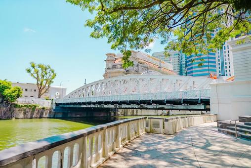 【シンガポール】金融街の街並み シンガポール,ビル,金融街の写真素材