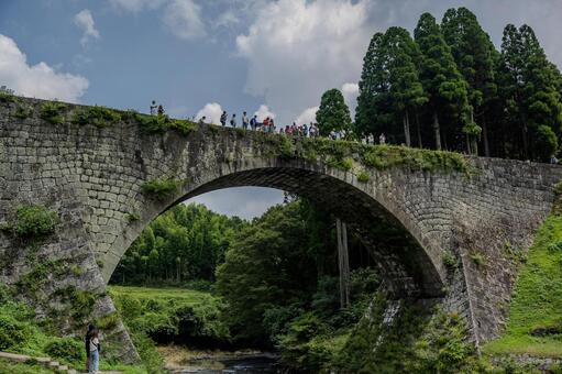 通潤橋 通潤橋,水路橋,橋の写真素材