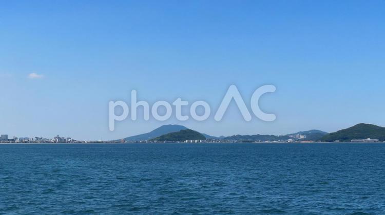 夏の小戸公園から見る今津湾 小戸公園,今津湾,姪の浜の写真素材