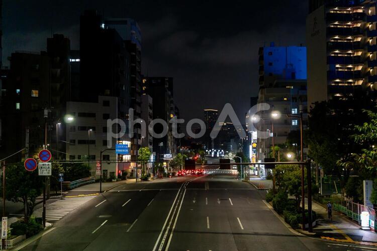 門前仲町　夜景 門前仲町,夜,江東区の写真素材