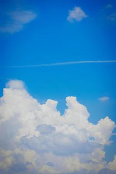 夏の空 夏の空 入道雲,空,青空の写真素材