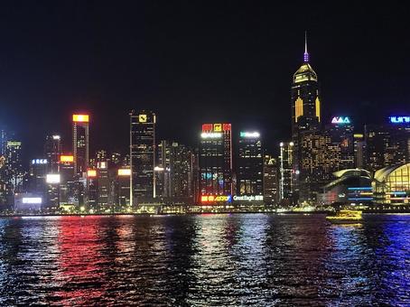 香港 ヴィクトリアハーバー ヴィクトリアハーバー,ビクトリアハーバー,香港の写真素材