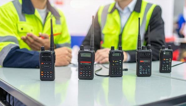 技術展示会のテーブルの多くの携帯無線 技術展示会のテーブルの多くの携帯無線の写真