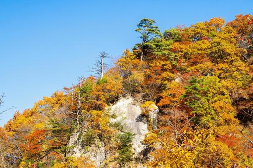 鳴子峡の秋-Vol.4⒄ 渓谷,峡谷,鳴子峡の写真素材