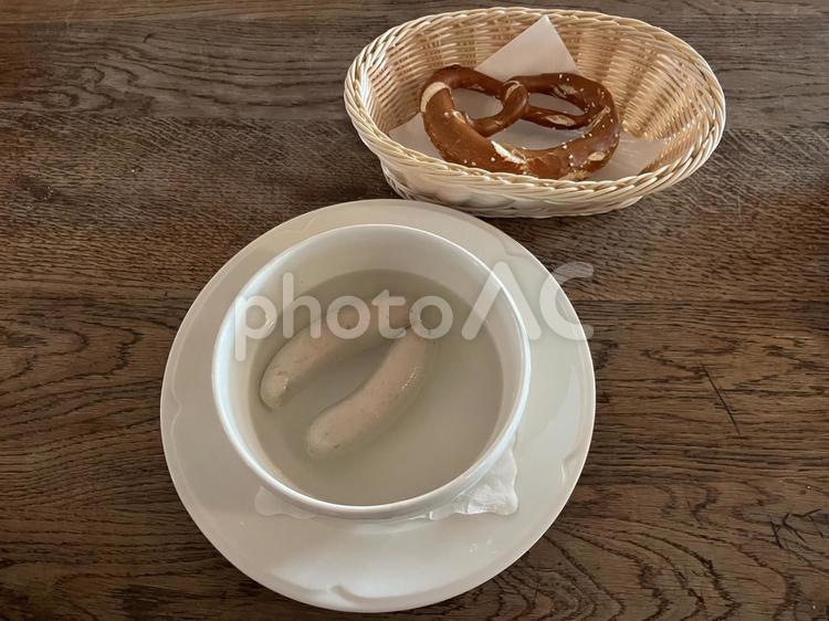 ヴァイスヴルスト（白ソーセージ） ヴァイスヴルスト,ソーセージ,ミュンヘンの写真素材