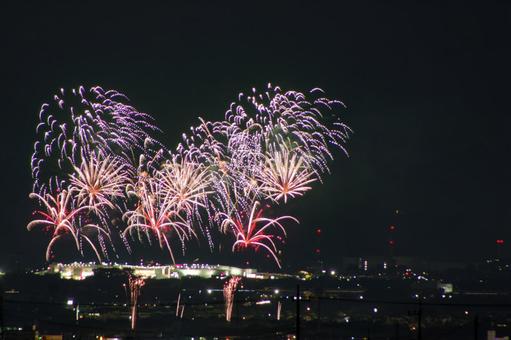 2025前橋花火大会4 2025前橋花火大会4 花火,夏,夜景の写真素材