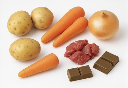 カレーの具材 カレーの具材 の写真