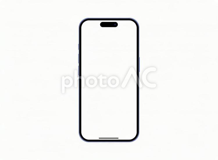 iPhone16　ブルー　アイコン無し スマホ,スマートフォン,画面の写真素材