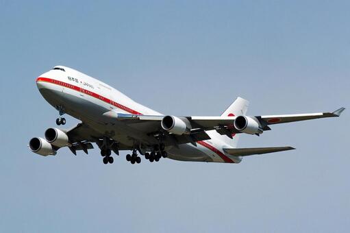 政府専用機747 ボーイング,747,ジャンボジェットの写真素材