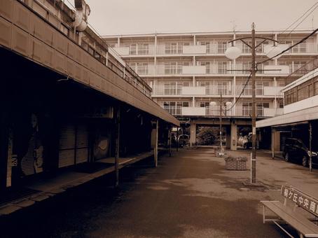 Photo, apartment complex, retro, showa, 