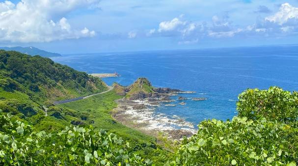 夏の奥能登 外浦の風景:12 夏の奥能登 外浦の風景:12 能登,奥能登,珠洲の写真素材