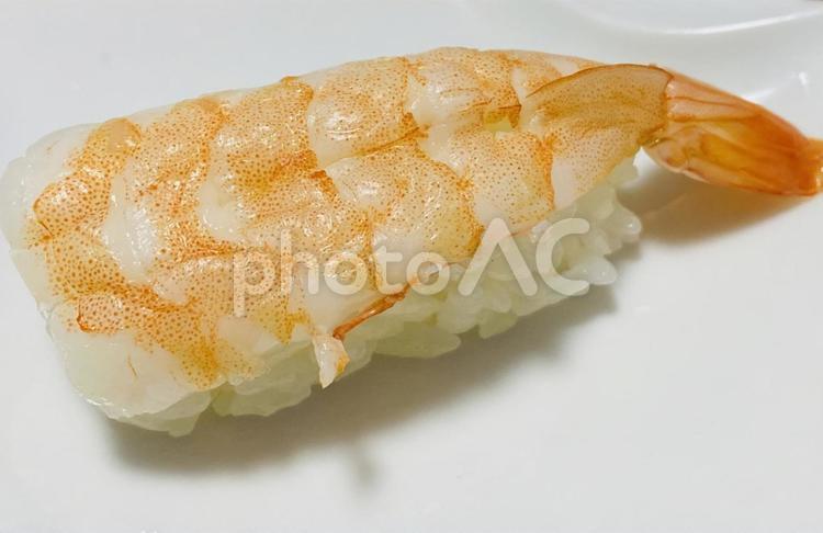 エビの握り エビ,海老,お寿司の写真素材