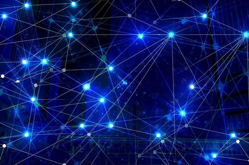 幻想的背景素材　電脳都市 背景画像,背景素材,壁紙の写真素材