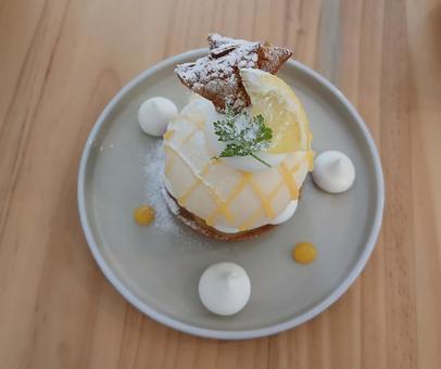 Photo, lemon, mousse, tart, 