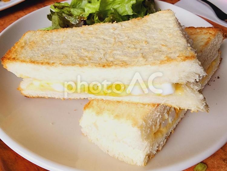 たまごトーストサンド 玉子サンド,たまごサンド,サンドイッチの写真素材