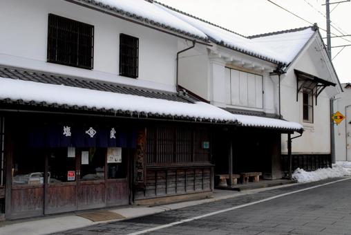 Photo, shinshu, suzaka, walking in town, 