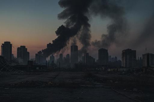 黎明の黒煙都市 黎明の黒煙都市の写真