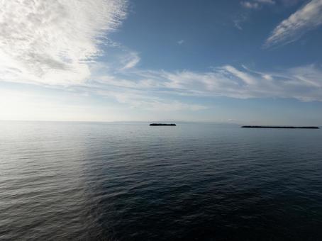 穏やかな海の風景 自然,風景,海の写真素材
