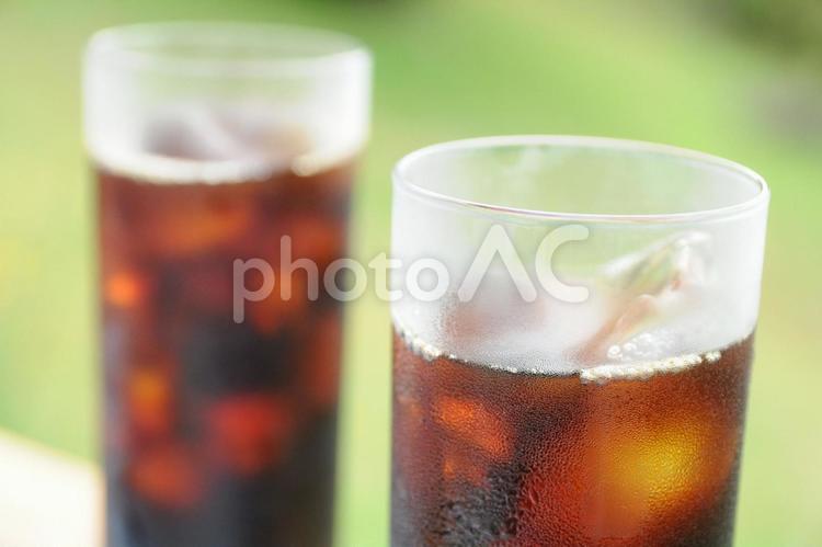 冷たくて美味しそうなアイスコーヒー アイスコーヒー,氷,夏の写真素材