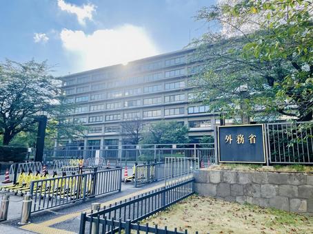 陽を浴びる外務省本省 陽を浴びる外務省本省 外務省,中央省庁,官庁街の写真素材
