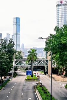 香港・ICC周辺の街並み 香港,icc,環球貿易広場の写真素材