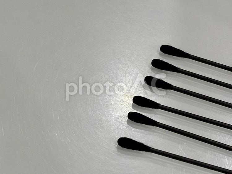 並べられた綿棒 綿棒,日用品,コットン棒の写真素材