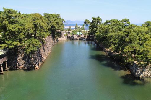 高松城4 高松城4 高松城,城址,日本100名城の写真素材