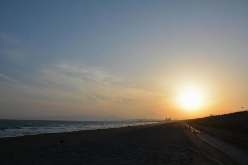 夕方の海 夕方の海の写真