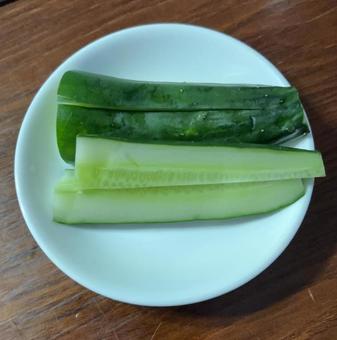 Photo, cucumber pickled in rice bran, pickles, delicious, 