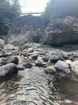 みたらい渓谷 みたらい渓谷,川,自然の写真素材