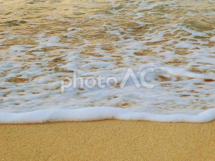 海素材＿波打ち際＿白い砂 海,波打ち際,バカンスの写真素材