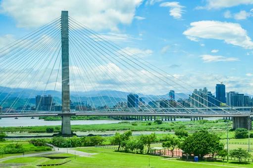 台湾・台北郊外の街並み 台湾・台北郊外の街並み 台湾,台北,風景の写真素材