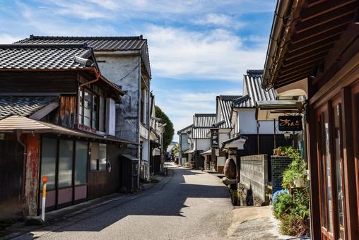 肥前浜宿の町並 宿場町,重要伝統的建造物群保存地区,町並みの写真素材
