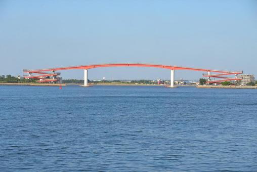 中の島大橋 中の島大橋 中の島大橋,人道橋,日本一の写真素材