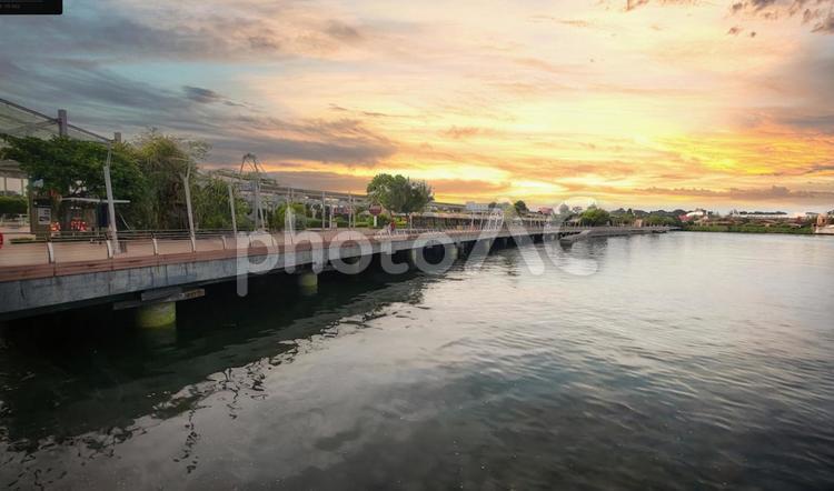 セントーサボードウォーク（シンガポール） シンガポール,セントーサ,セントーサ島の写真素材