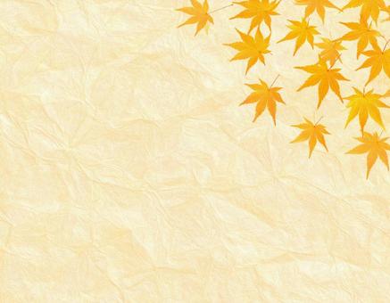 日本の文化・紅葉模様の和紙のテクスチャの写真