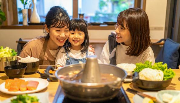 鍋料理 夕食イメージ 鍋料理 夕食イメージの写真