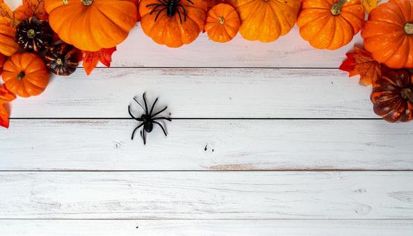 木目調背景の10月 ハロウィンイメージ 木目調背景の10月 ハロウィンイメージの写真
