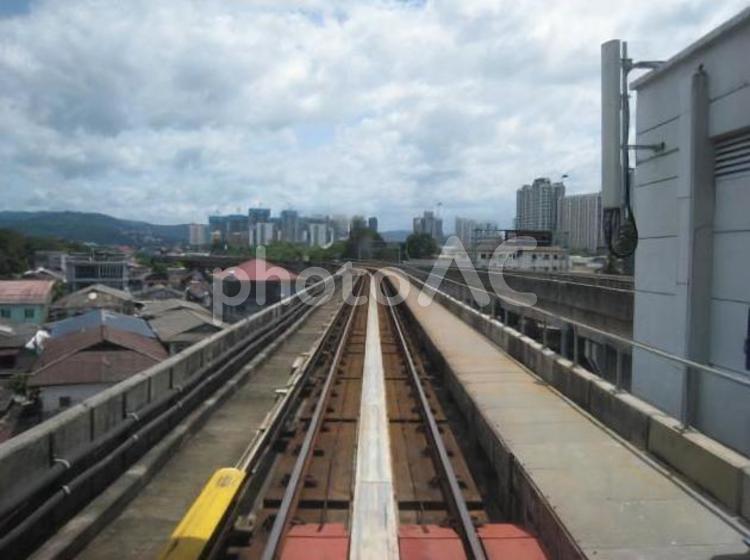 マレーシア　モノレールの線路　4 モノレール,線路,マレーシアの写真素材