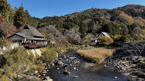 山と川 山,川,自然の写真素材