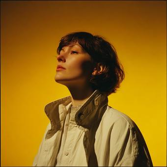 希望を見上げる女性の写真