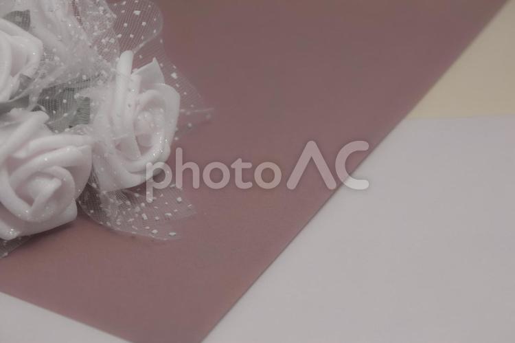 薔薇のメッセージカード メッセージカード,背景,テクスチャの写真素材
