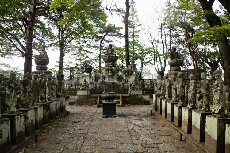 喜多院　五百羅漢 五百羅漢,石仏,祈りの写真素材
