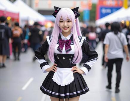 コスプレイヤー女子・イベント会場にて コスプレイヤー女子・イベント会場にての写真